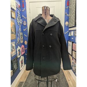 Sz XL Columbia Double Breasted Military Style Peacoat